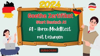 A1 Hören Modelltest Paper 39  mit Lösungen  German A1 Exam Goethe Zertifikat  Start Deutsch1 [upl. by Einahteb]