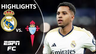 Real Madrid vs Celta Vigo  LALIGA Highlights  ESPN FC [upl. by Lock]