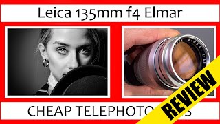 🔴 Cheap Leica Lens  1960s Vintage Leica 135mm f4 Elmar [upl. by Gnoud]