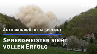 Rahmedetalbrücke in NRW erfolgreich gesprengt  AFP [upl. by Esej]