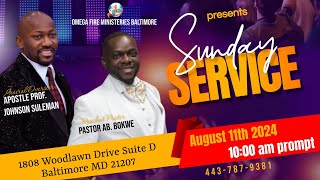 OFM Baltimore Sunday Miracle Service  August 11th 2024 [upl. by Judye]