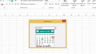 Um Calendário para seus Forms no VBA [upl. by Valenta]