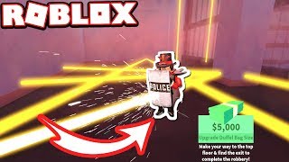 Jailbreak Mythbusters RIOT SHIELD BLOCKS LASERS Roblox Jailbreak [upl. by Eimile773]