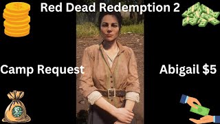 Red Dead Redemption 2 Camp Request Abigail 5 PS5 [upl. by Paapanen]