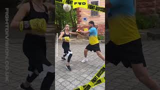 🥊 ⚽ Shes SO GOOD at fighting and football ⚽ 🥊 boxing boxingtraining female fighter [upl. by Nan]