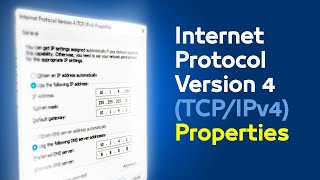 Internet Protocol Version 4 TCPIPv4 Properties [upl. by Ynoble]