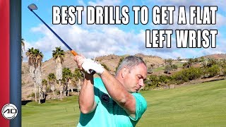 Golf  Best Drills To Get A Flat Left Wrist [upl. by Mellar]