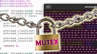 How to use Mutex locks with Threads in Linux in C pthread library [upl. by Einolem]