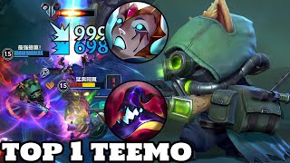 Wild Rift Teemo  Top 1 Teemo Gameplay Rank Grandmaster [upl. by Pirbhai]