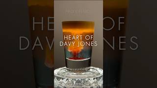 Heart of Davy Jones Cocktail Shot  shorts cocktail drink shots [upl. by Fi]