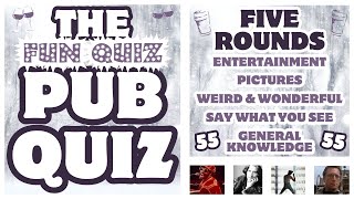 Pub Quiz No55  5 Different Rounds  35 Questions amp Answers  56 Points to Win triviaquiz [upl. by Nesyaj715]