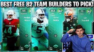 THE BEST FREE 82 OVERALL TEAM BUILDER HEROES TO PICK IN MADDEN 25 [upl. by Arv]