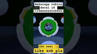 Mahoraga roblox decal id shorts viralshorts [upl. by Lindblad301]