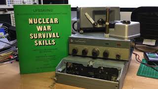 Cold War PYE Radio VHF Transceiver amp Radiation Dosimeter from the 1970s from a Nuclear Bunker [upl. by Euqinomod531]