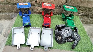 mini mahindra tractor mini tyres and trolley fitting in tractor 391 [upl. by Nonez885]