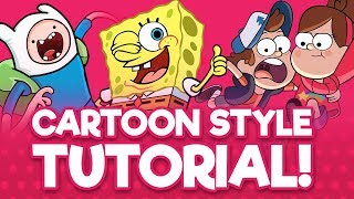 How To Draw Cartoon Style  Process Tutorial [upl. by Edie172]