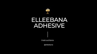 Elleebana Lash Extensions Adhesive Instructions [upl. by Dacey]