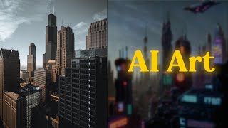 Using your IMAGES to Create Futuristic Cityscapes  Playground AI [upl. by Odrude707]