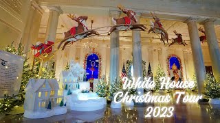 Inside the White House A Christmas Tour 2023 [upl. by Cirred]