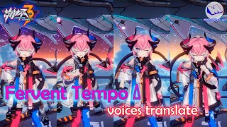 Rozaliya Fervent Tempo Δ Voice Lines Translate Sub ENID  Honkai Impact 3 [upl. by Ellerd]