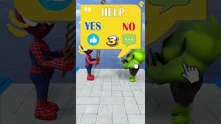 Ladder Run  Spidey and Hulk Fight for SpiderGwens Love shorts [upl. by Otho999]