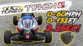 Arrma TLR Tuned Typhon 6S  060 25 SEC [upl. by Elleon96]