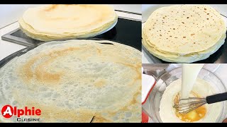 CRÊPES SUCRÉES 😋👌Sweet Crepes  Recette Facile [upl. by Oyam594]