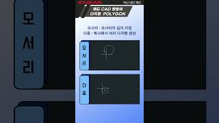 캐드 다각형 CAD POLYGON shorts 캐디안 CADian [upl. by Naejeillib]