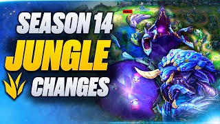 BUFFED Season 14 Jungle Absolutely EVERYTHING You NEED To Know New Map New Baron New Monsters [upl. by Schnabel]