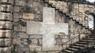 Big swiss cross in France near a jesuit church Who can explain us this [upl. by Nednerb]