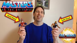 Why are some HeMan Masters of the Universe action figure heads soft and others are hard plastic [upl. by Isman]