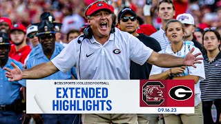 South Carolina vs No 1 Georgia Extended Highlights I CBS Sports [upl. by Atisor388]