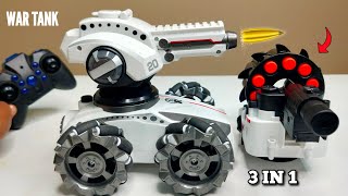 Fastest RC 3 Head Multifunction Tank Unboxing amp Testing  Chatpat toy tv [upl. by Ynohtona100]