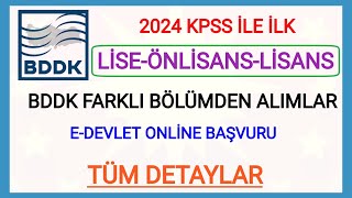 2024 KPSS İLE İLK ATAMA KARARI GELDİ✅ LİSEÖNLİSANSLİSANS ÜÇ ÖĞRENİM DÜZEYİ BDDK MEMUR ALIMI DETAY✅ [upl. by Nazay]