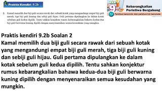 Praktis Kendiri 92b No 2  Matematik Tingkatan 4 Bab 9  Kebarangkalian peristiwa bergabung  Maths [upl. by Aivartal]