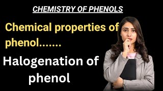 Chemical properties of phenol  halogenation of phenol [upl. by Nitsirhc]