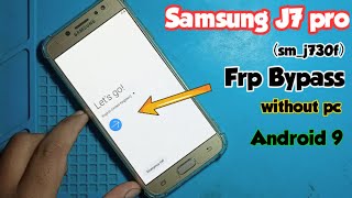 Samsung J730f frp bypass without pcSamsung J7 pro frp bypassJ7 pro google account bypass [upl. by Zul]