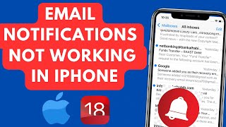 How To Fix Email Notifications not working in iphone [upl. by Arathorn687]