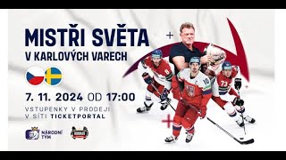 Česko VS Švédsko Karjala Cup [upl. by Ahsinotna394]