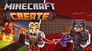 I Mined 100K BLOCKS FOR NETHERITE in Minecraft Create Mod [upl. by Jeremias]