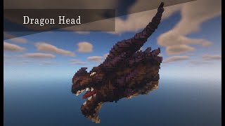 How to Build a Dragon Head  Minecraft Timelapse Download [upl. by Gratianna]