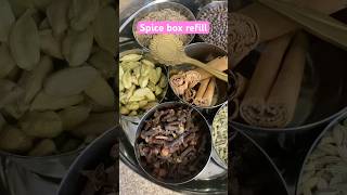 Spice box refill ✨ அஞ்சறைபெட்டி Anjairaipetti  Srilankan spices  Kitchen organization [upl. by Sidonius]