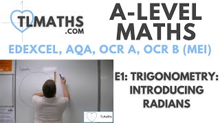 ALevel Maths E115 Trigonometry Introducing Radians [upl. by Jeritah]