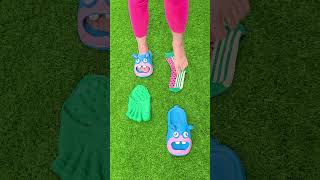 Super cool watermelon socks 🍉🍉 Rabbit slippers 🐇🐇 satisfying sandals shorts love [upl. by Ajna]