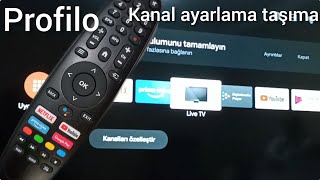 PROFİLO ANROİD TV KANAL AYARLAMA TAŞIMA [upl. by Latvina82]