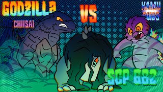 Godzilla and His Little Sister Vs SCP 682 Godzilla Comic Dub SCP Foundation Comic Dub [upl. by Catlee31]