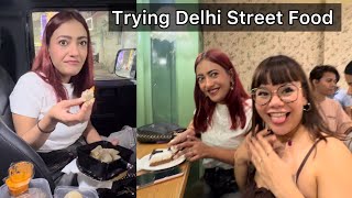 I Made Her Try Delhi Street Food 😋 Momo From My Mom’s Kitchen 🥟 [upl. by Kirch]