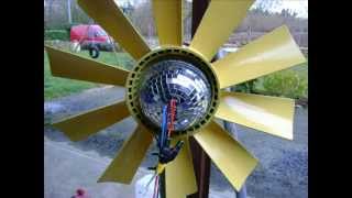 WIND TURBINE BUILT FROM SCRAP FREE ENERGY [upl. by Etnoj952]