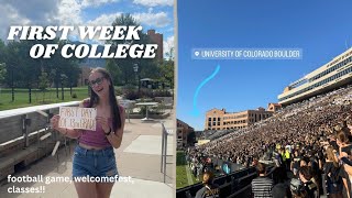 my first week of college  cu boulder  college vlogs [upl. by Thurstan]