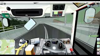 Roblox bus with air suspension seat on steep hill with high speed [upl. by Bone]